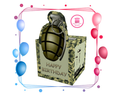 Army Printable Party Gift Boxes