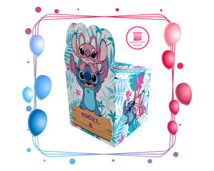 Stitch and Angel v2 Printable Party Gift Boxes