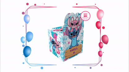 Stitch and Angel v2 Printable Party Gift Boxes
